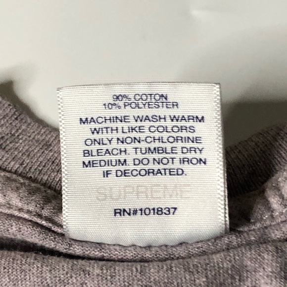 Supreme Were Back Mens Small Gray T-Shirt - Picture 5 of 5
